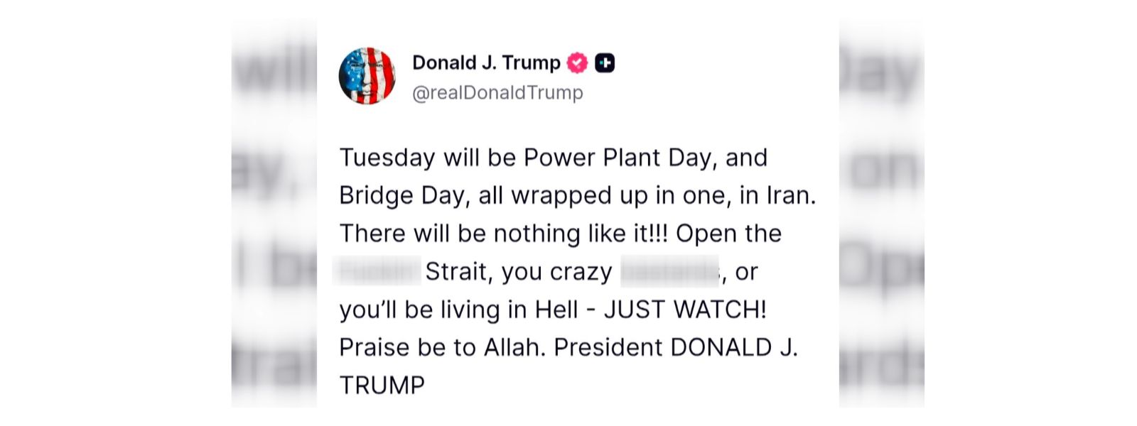 Trump Threatens Iran Over Hormuz Strait